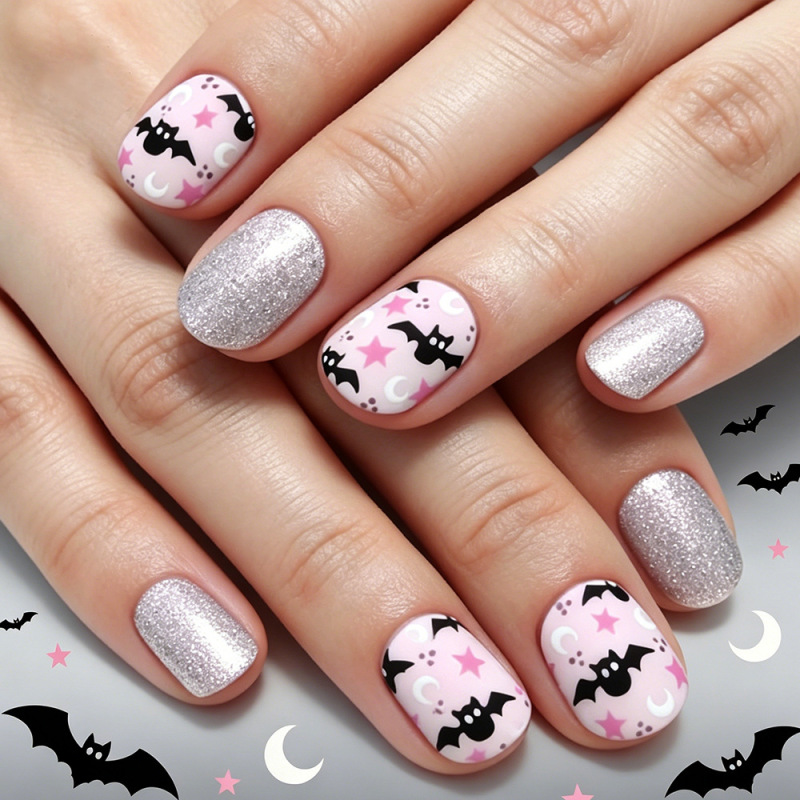 Trendy Nails Autumn Maple Leaf Pumpkin Thanksgiving European and American Autumn/Winter Press-On Nails Trendy Halloween 24-Piece Detachable Set Trendy Nails Autumn Maple Leaf Pumpkin Thanksgiving European and American Autumn/Winter Press-On Nails Trendy Halloween 24-Piece Detachable Set