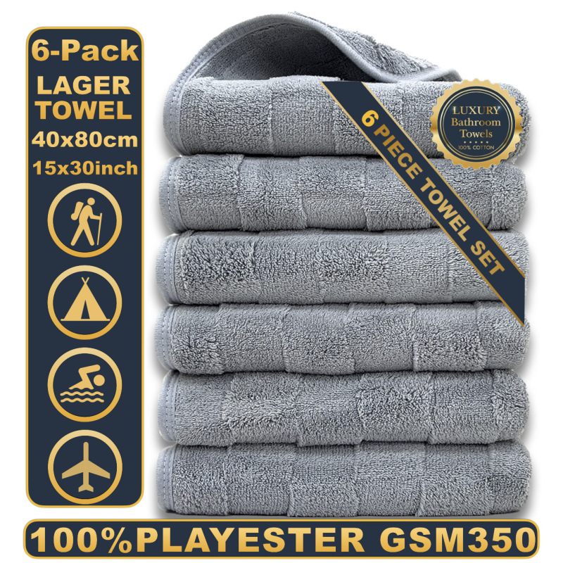 Refined coral fleece towel 40*80cm six-piece suit cross-border hot bath towel absorbent soft cross-border wholesale Refined coral fleece towel 40*80cm six-piece suit cross-border hot bath towel absorbent soft cross-border wholesale