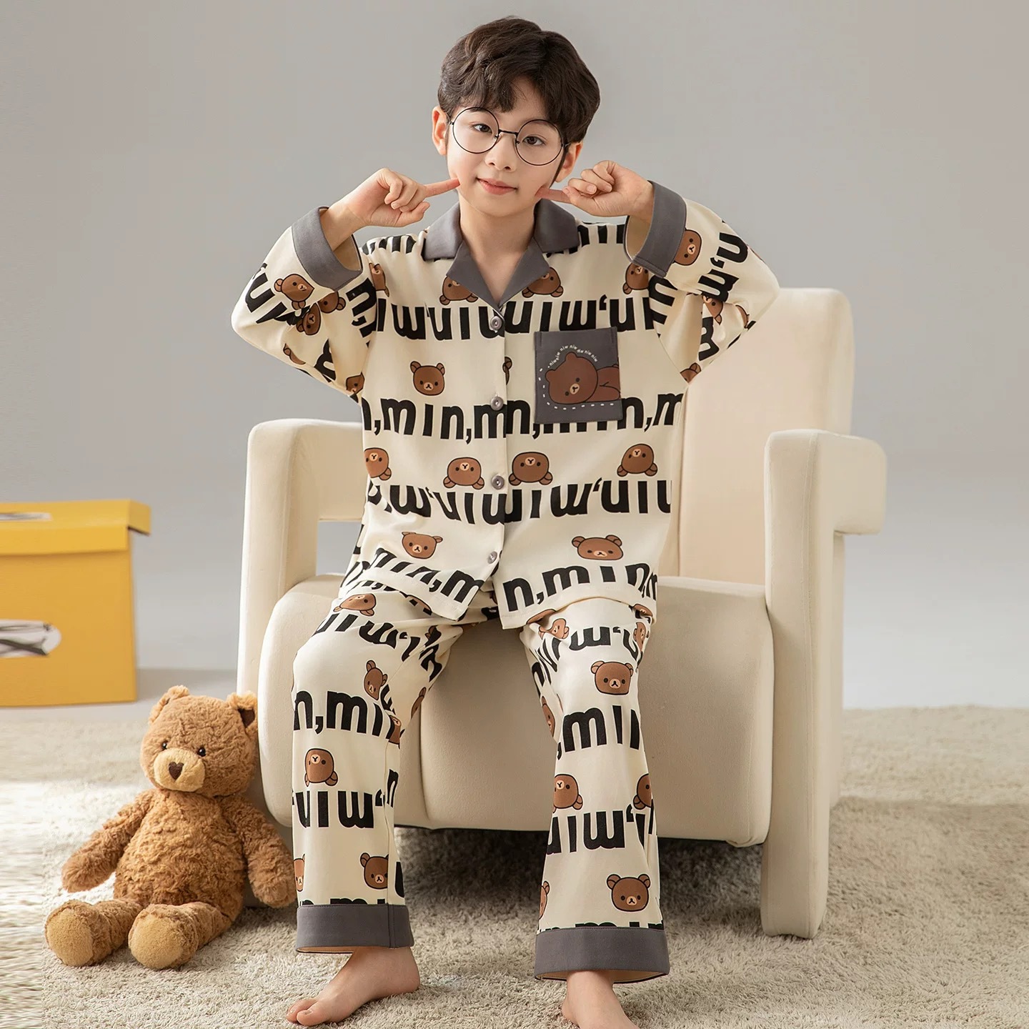 3386-Детские пижамы высокого качества / 110 [Размер 10 - Рост 105-115 см, Вес 19-22.5kg]