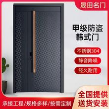 防爆别墅大门装甲铸铝门双开子母门入户甲级进户门家铝大门防盗门