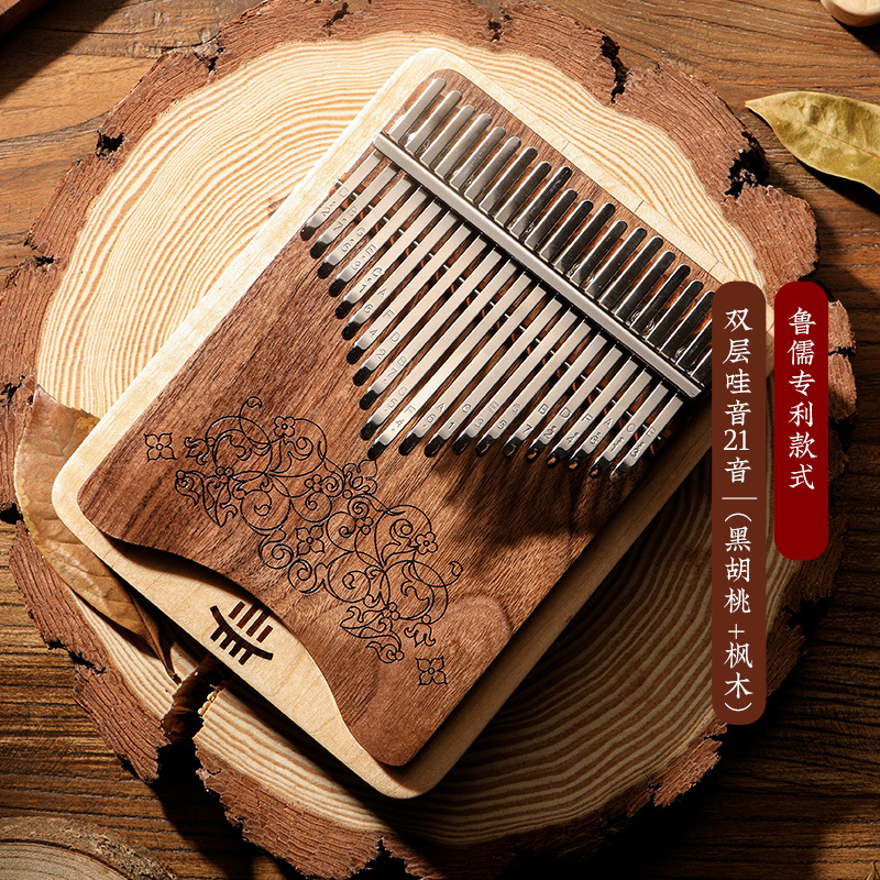 Kalimba đàn piano ngón tay cái Kalimba có lỗ đáy 17/21 âm di động