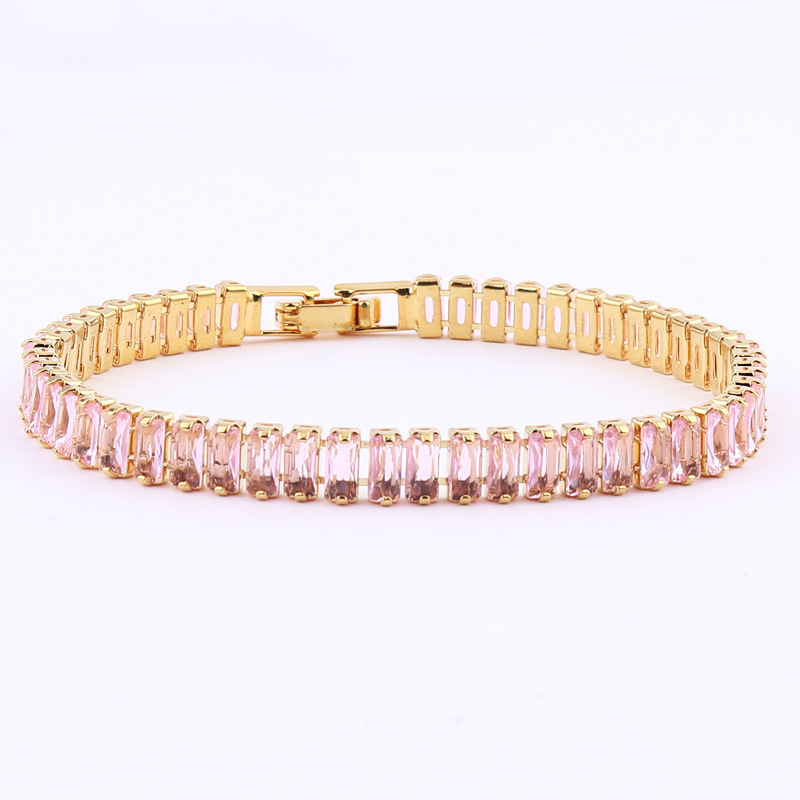 Fashion Geometric Copper Inlay Zircon Bracelets display picture 13