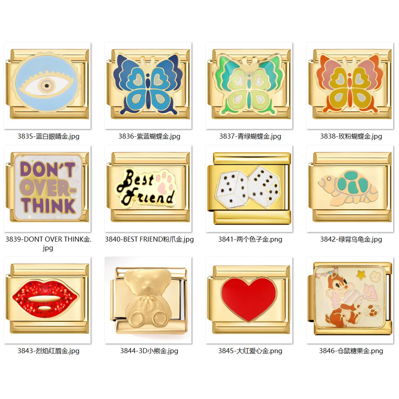 Etsy Handmade DIY Combination Module Custom Pattern Bracelet Stainless Steel 9mm Telescopic Bracelet Ready-Made Watch Strap