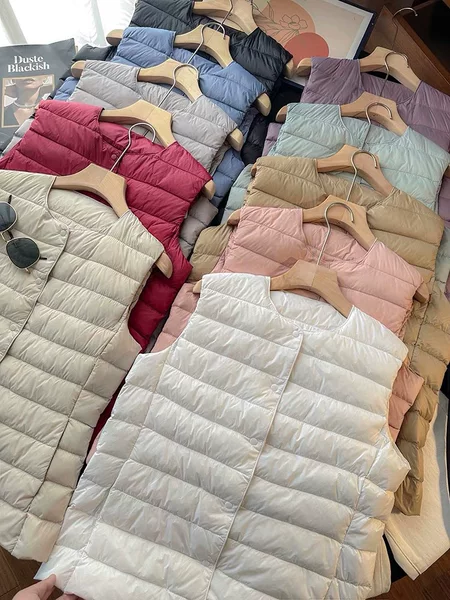 2025 Cross-Border Export to Korea Lightweight down Vest White Duck down Versatile Sleeveless Thin Style Layering Inner Vest