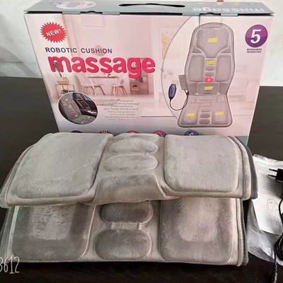 Cross-border car massage seat cushion, car and home use full-body cervical massager, heated massage cushion, large quantity at favorable price