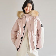 25冬季户外工装风派克羽绒服90白鸭绒貉子毛领加厚保暖外套25653