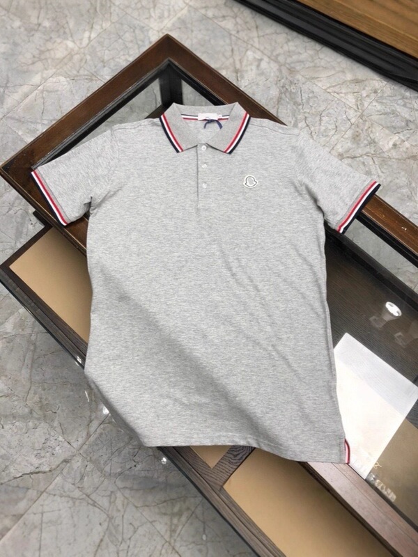 Cross-Border Summer New Style Original Moncler Polo Business Men's Shirt Short-Sleeve Embroidered Turn-Down Collar Casual T-Shirt for Men Cross-Border Summer New Style Original Moncler Polo Business Men's Shirt Short-Sleeve Embroidered Turn-Down Collar Casual T-Shirt for Men