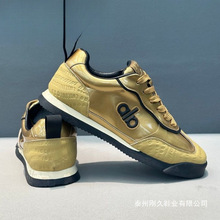 男鞋2025秋季潮流皮面系带平底休闲轻便运动百度舒适韩版个性板鞋