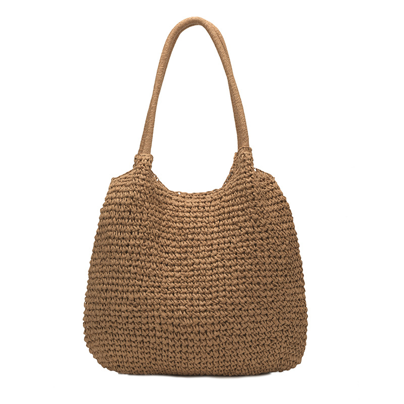 Straw Woven Beach Bag Large Capacity Vacation Shoulder Bag For Women 2026 Summer New Arrival - Thumbnail 5
