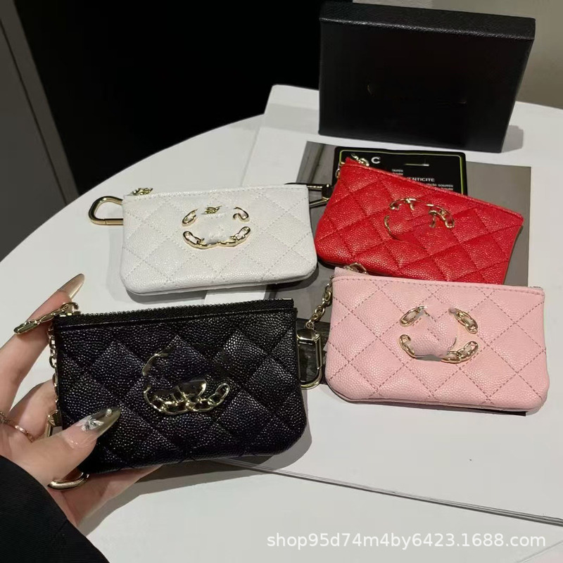 European and American Trendy Brand Quilted Card Holder Coin Purse Luxury Key Organizer Bag Chanel Style in Stock Wholesale European and American Trendy Brand Quilted Card Holder Coin Purse Luxury Key Organizer Bag Chanel Style in Stock Wholesale