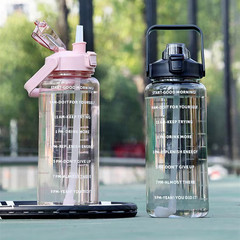 Large Capacity Plastic Straw Water Cup Plastic Wholesale Water Bottles High-End Fat Cups Water Pitcher Cute Summer