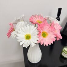 仿真花pu扶郎菊假花婚庆婚礼装饰雏菊家居客厅花艺摆设假花绢花