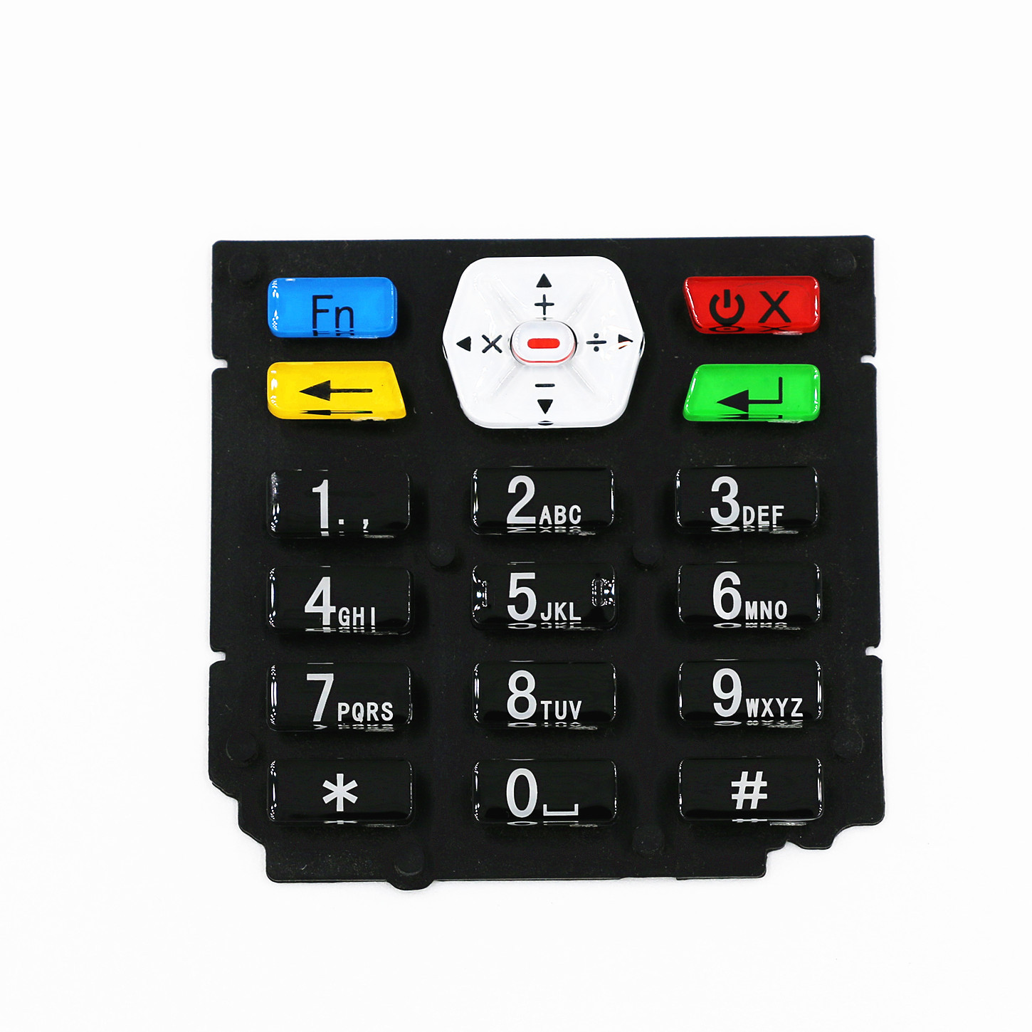 源头模厂批量供应透明水晶塑胶背面丝印工艺可透光P+R按键