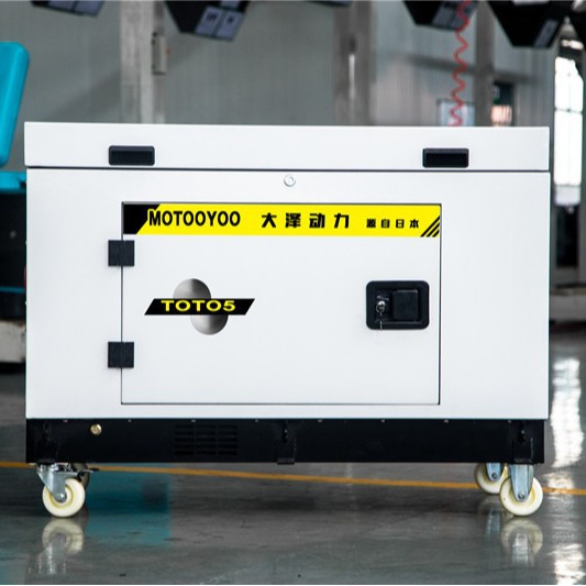 使用强大泽动力5kw静音汽油发电机TOTO5-S 招投标单缸箱体式带轮