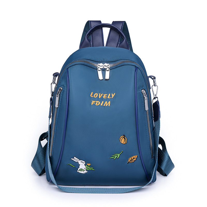 2024 nueva mochila casual para mujer de nailon moda linda multifuncional de viaje al aire libre mochila de doble uso al por mayor