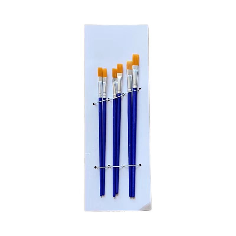 Ölgemälde-Pinselsatz Nylon-Malerpinsel Malerpinsel Wassertafelkreide Reihenpinsel Acrylmalpinsel 6er Set Direktversand vom Hersteller