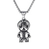 Necklace hip-hop style, retro pendant stainless steel, accessory