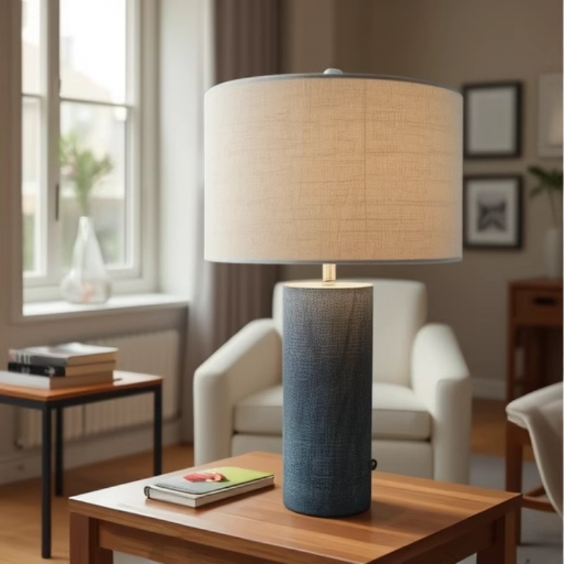 Nueva decoración moderna simple agujero lámpara de piedra estilo nórdico diseño creativo retro decoración de cabezal de cama