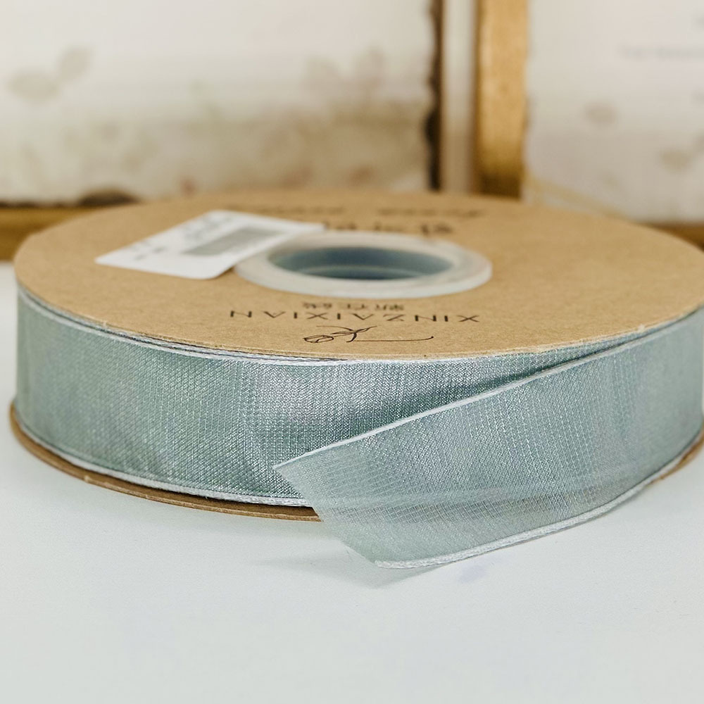 Coreano de alto nivel brillante color neto cinta de regalo caja de regalo pastel de flores embalaje transparente cinta para el cabello