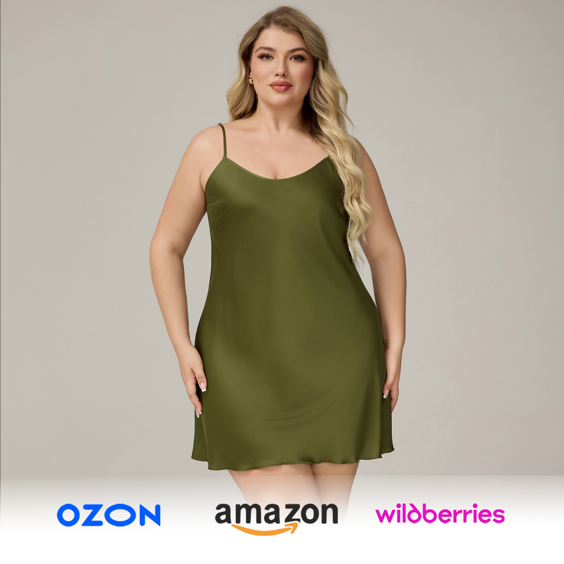 Yaoting nuevo satén transfronterizo pijama de chiffon mujer larga chaleco de pijama sexy ropa de cuello en V 3586