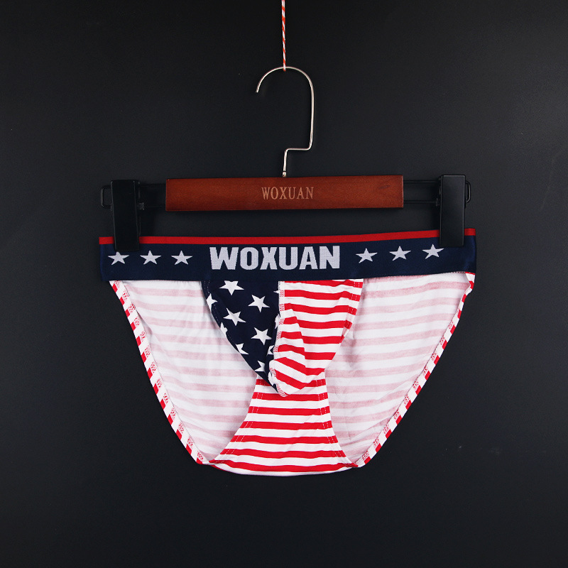 New Usa Aramid Cotton Sexy Low-Waist Men's Underwear, Comfortable and Elegant, Fashionable High-Cut Briefs