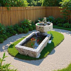 老石槽民俗旧石器庭院户外洗手池园林景观流水摆件复古农村牛槽