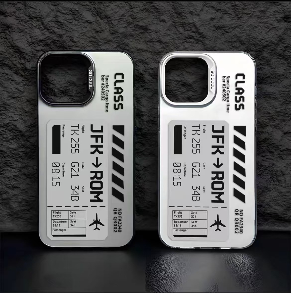 Etiqueta de embarque de la marca de moda para funda para teléfono móvil iphone16 Apple 15promax/14 anti-caída 13pro12 Europa y América