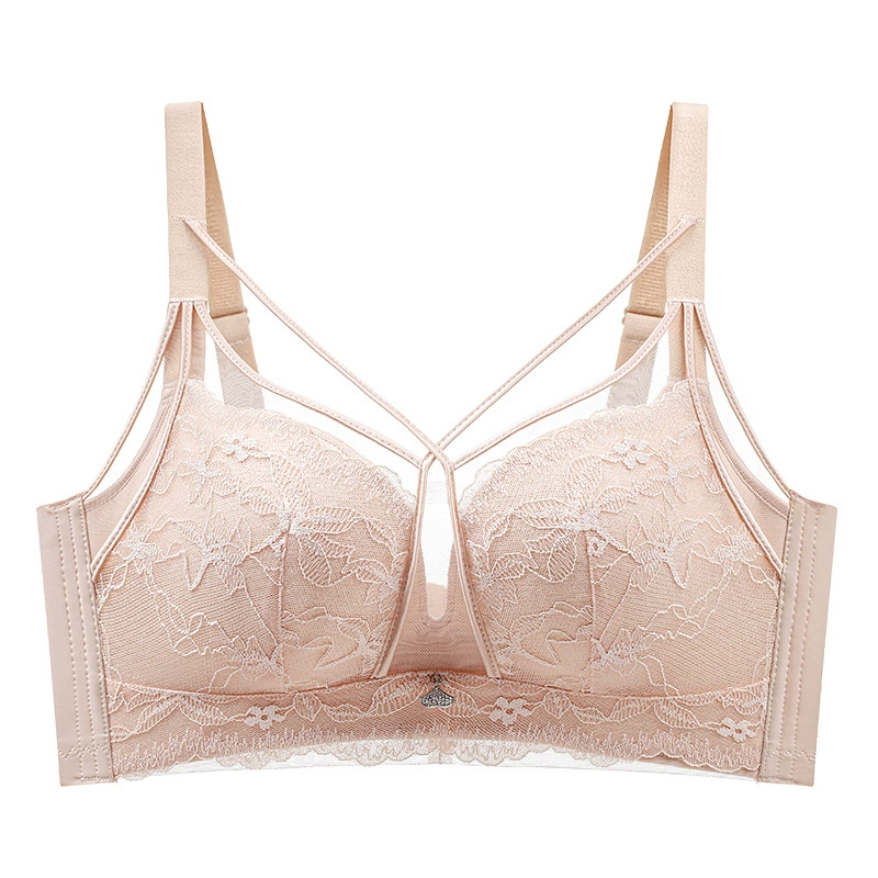 Lace sexy bra top, push up bra, breathable supporting wireless bra, underwear