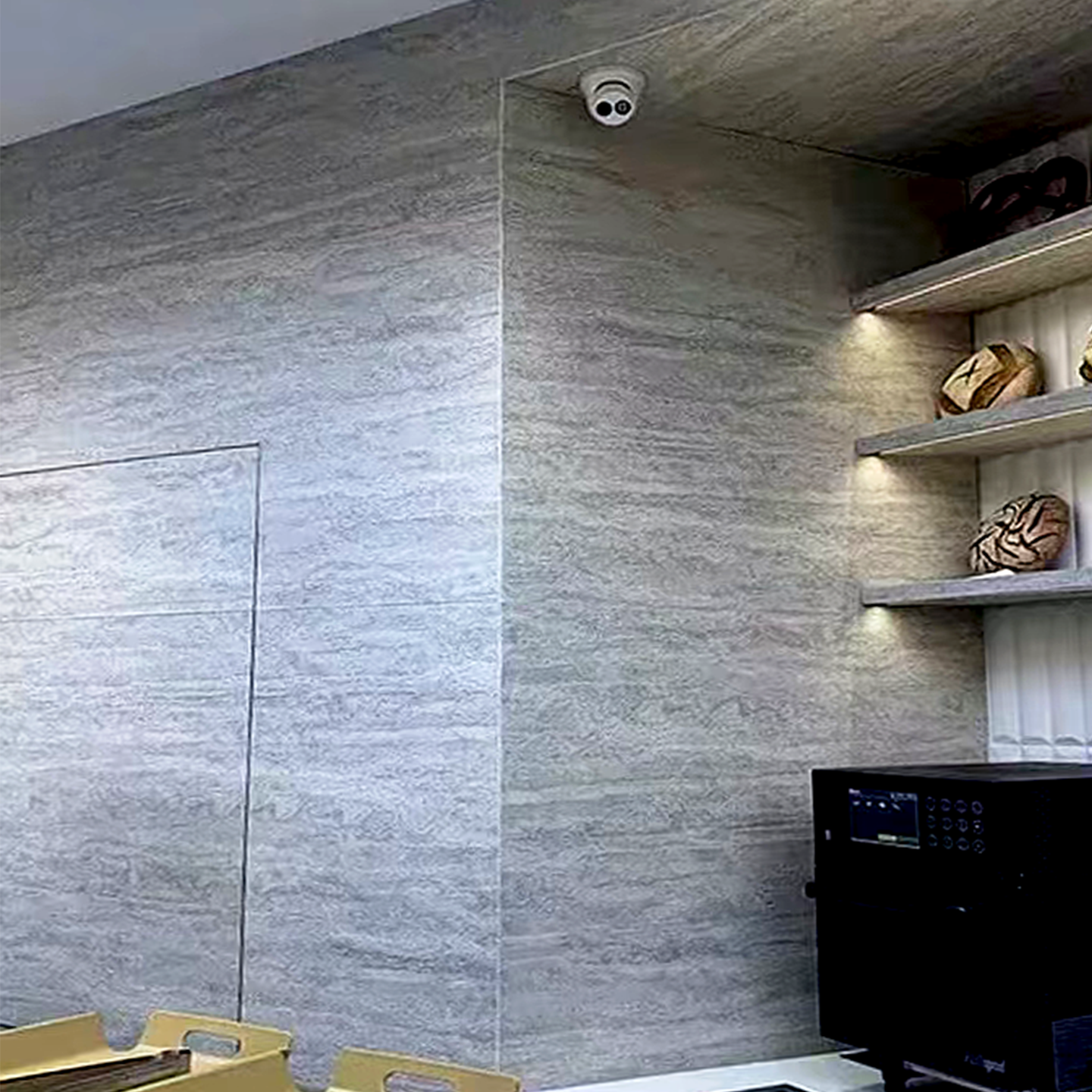 Piedra de agujero de piedra blanda placa de porcelana blanda placa de acabado de piedra flexible placa de fondo de pared de placa de pared exterior azulejos