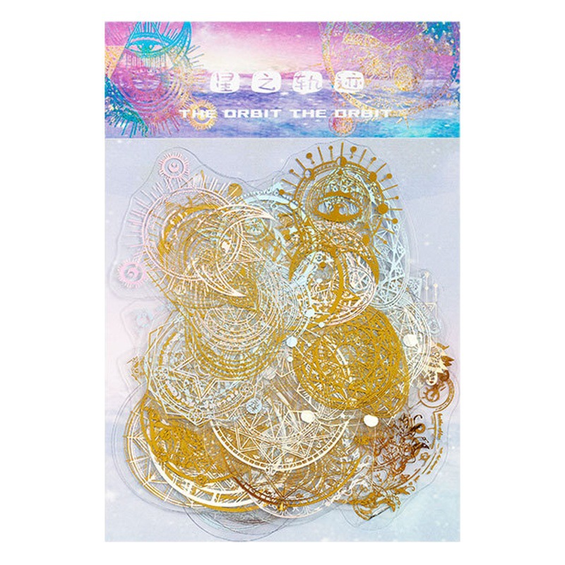 Flash sueño láser color oro etiqueta bolsa sueño mariposa mano cuenta DIY decorativo teléfono móvil Shell impermeable del animal doméstico pegatinas