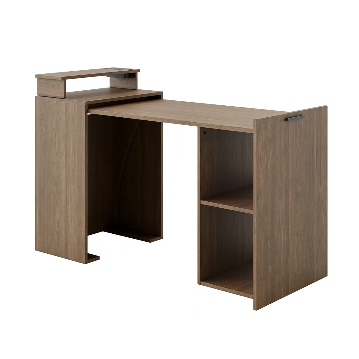 Escritorio de oficina de comercio exterior transfronterizo de comercio electrónico, laminado resistente al desgaste a prueba de agua, diseño de borde circundante