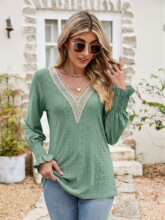 P 13290 V-Neck Long Sleeve T-Shirt ƴ��V��T�� ŷ���羳