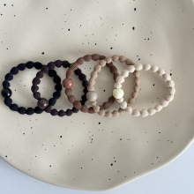 5条装 美拉德系皮筋扎发发绳高马尾不塌头绳秋冬高级感发饰头饰