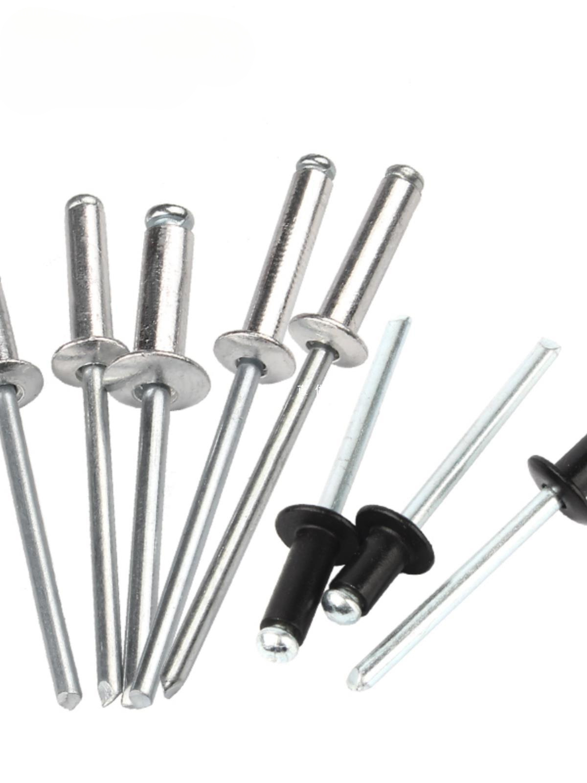 黑色铝制抽芯铆钉装潢钉开口型铝拉钉抽心铝拉铆钉M2.4M3M3.2M4M5