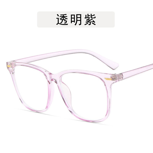 厂家直供新款TR90平光镜混色防蓝光眼镜多色可选可配近视 8531