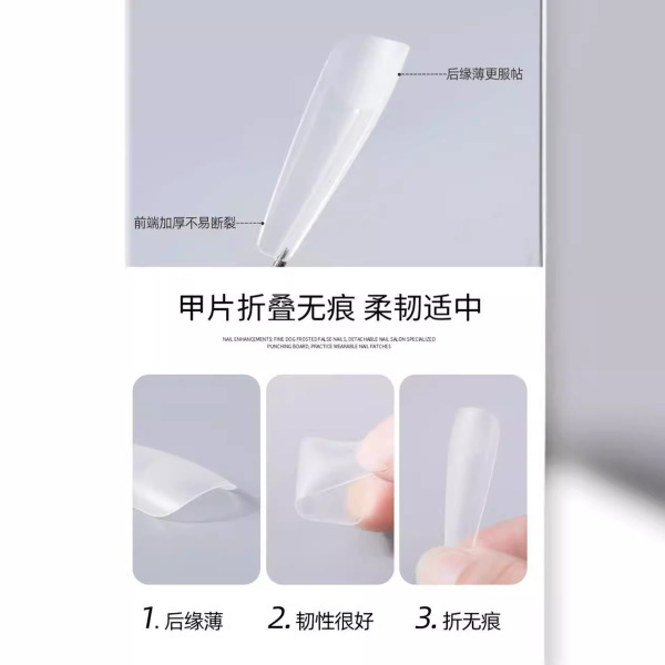 Long matte fake nails for nails