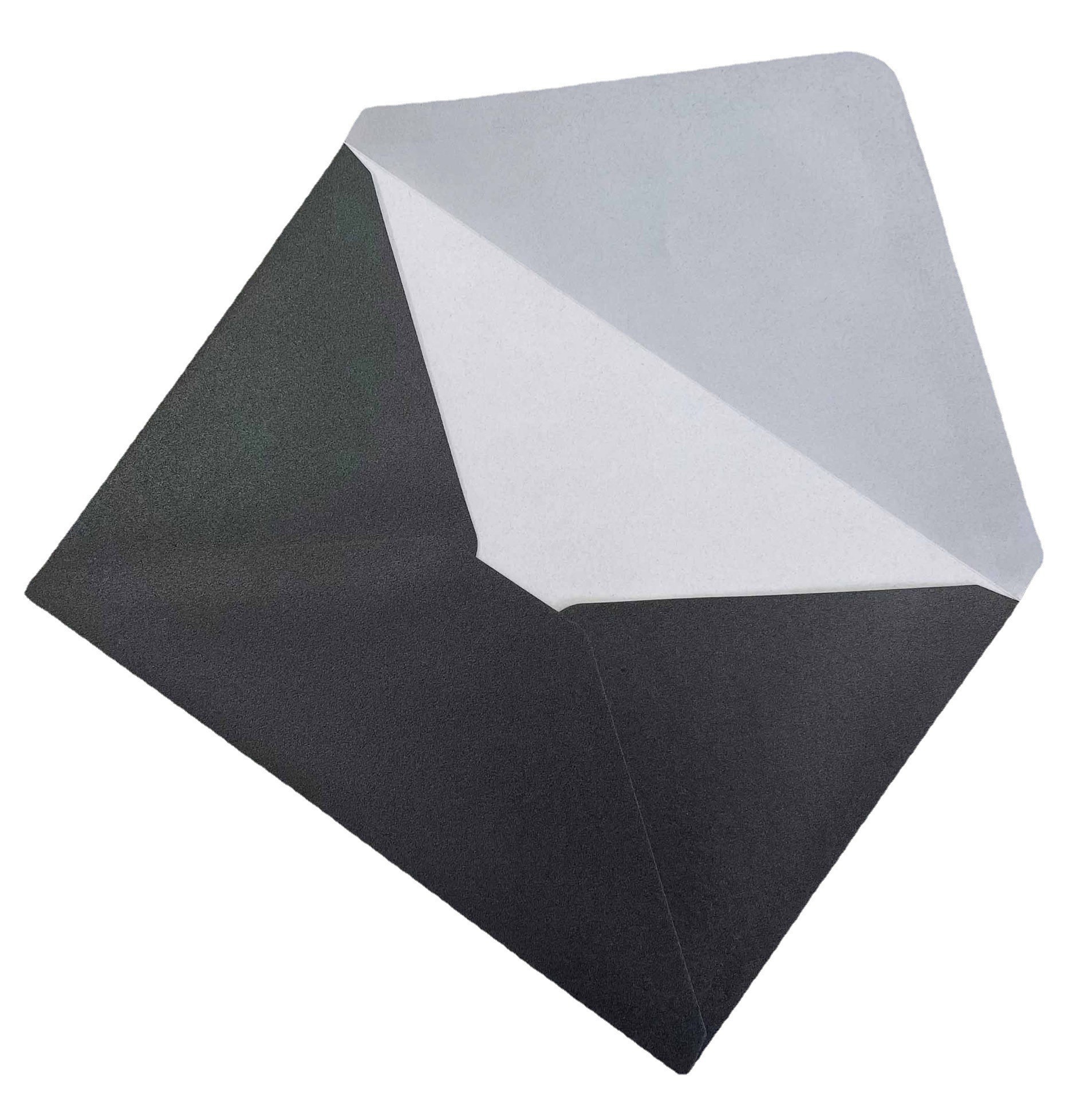 Phong bì keo nước bọt kiểu phương Tây, túi thư mời, giấy ngọc trai 120g, phong bì thiệp chúc mừng màu đen, Bán Buôn tại chỗ