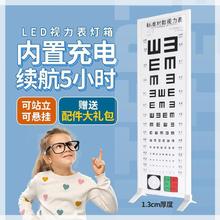 對數測試表寶寶近視眼配鏡眼遠視指揮棒led卡通光源可愛散光e字