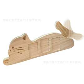 木质猫咪造型相框桌面趴趴猫宠物相框宠物纪念照相框摆台木制相框