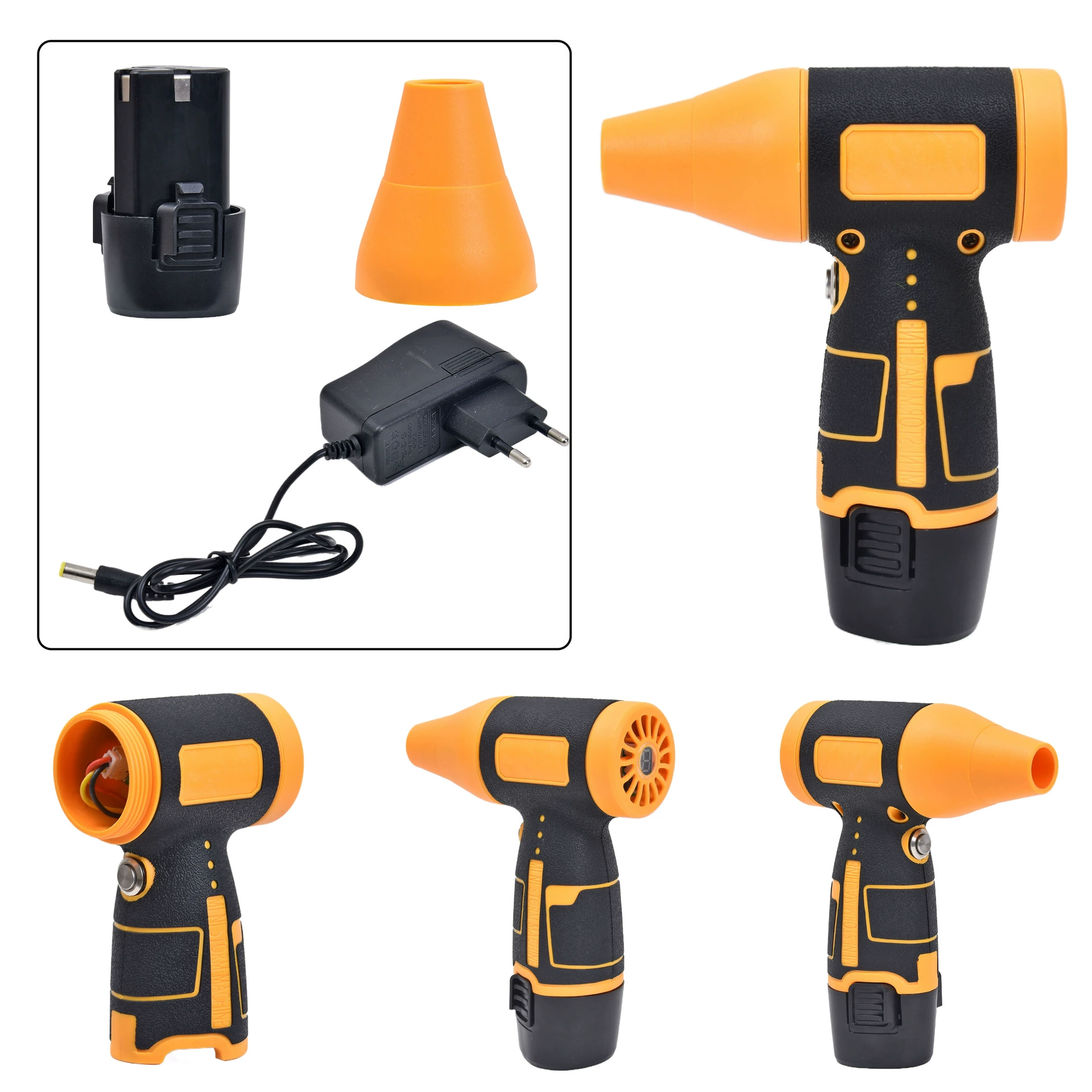 12V литиевый силовой турбовентилятор высокоскоростной бесщеточный ручной турбовентилятор портативный съемный насильственный вентилятор