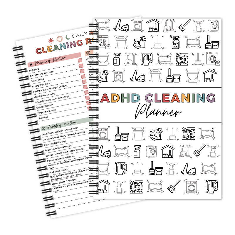 Cross-Border Hot-Selling Item Adhd Cleaning Family Annual Cleaning Schedule Cleaning Plan Checklist in Stock