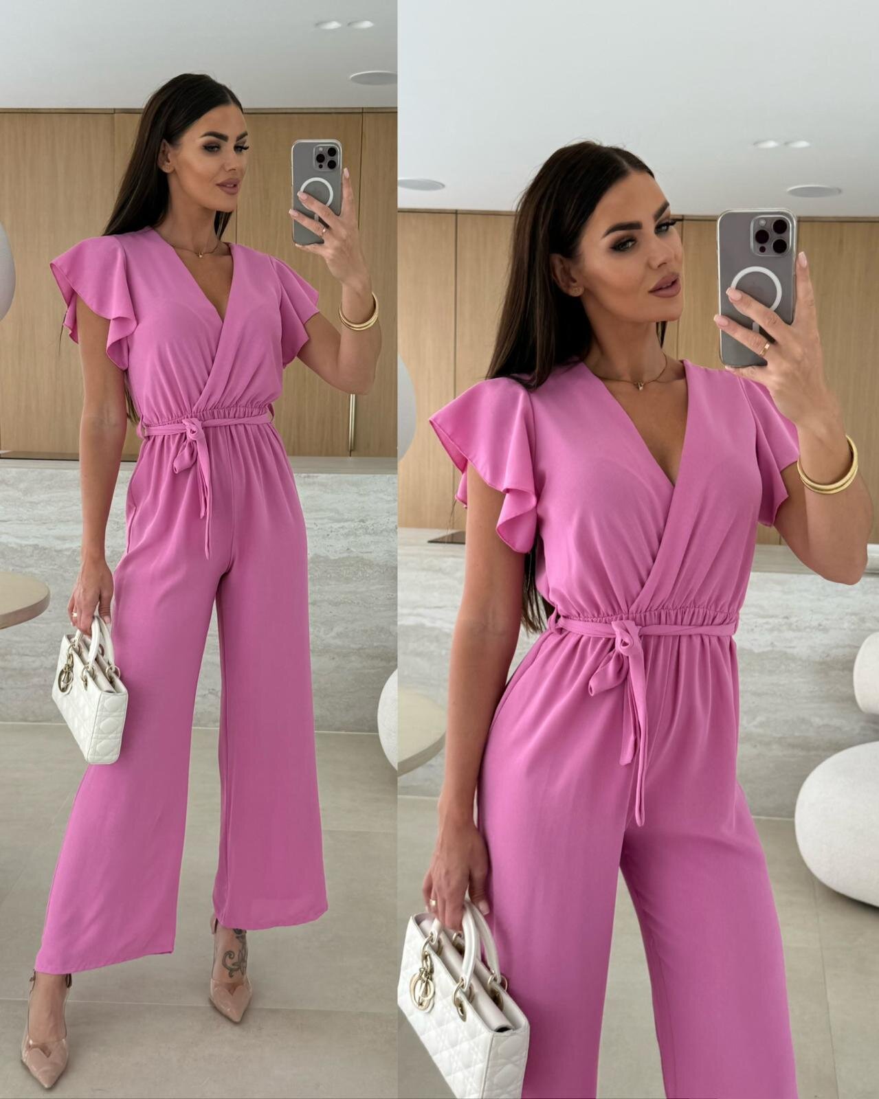 Women's Casual Office Daily Temperament Commuter Commute Style Solid Color Jumpsuits Full Length display picture 11
