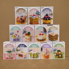 Jiaqi 5630 assembled building blocks pastry set cake blueberry tiramisu assembly model toy children's gift