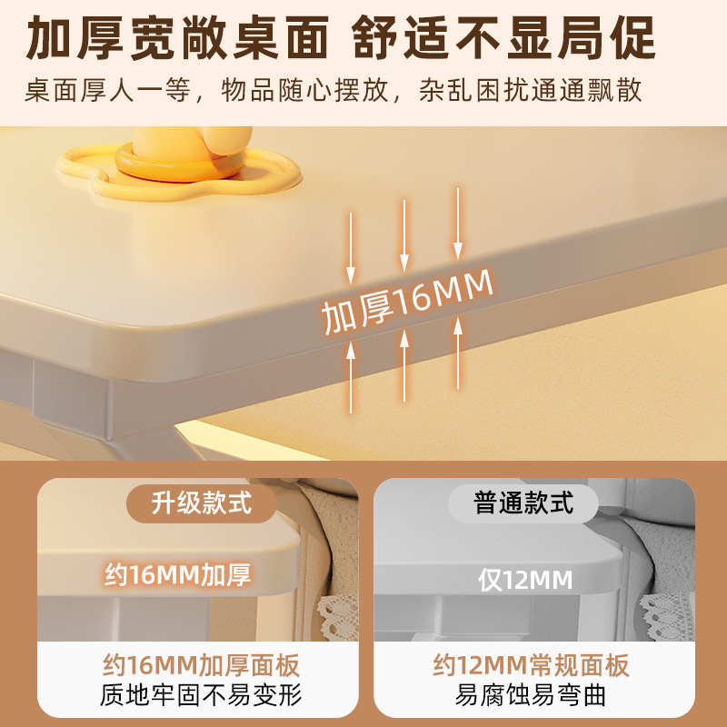 Escritorio de computadora de madera maciza Escritorio Hogar Dormitorio de estudiante Escritorio de estudio Estilo INS simple Escritorio de maquillaje para niñas