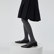 美腿都要漂亮经典灰色连裤袜女生秋冬高腰打底裤美腿塑型外穿袜子