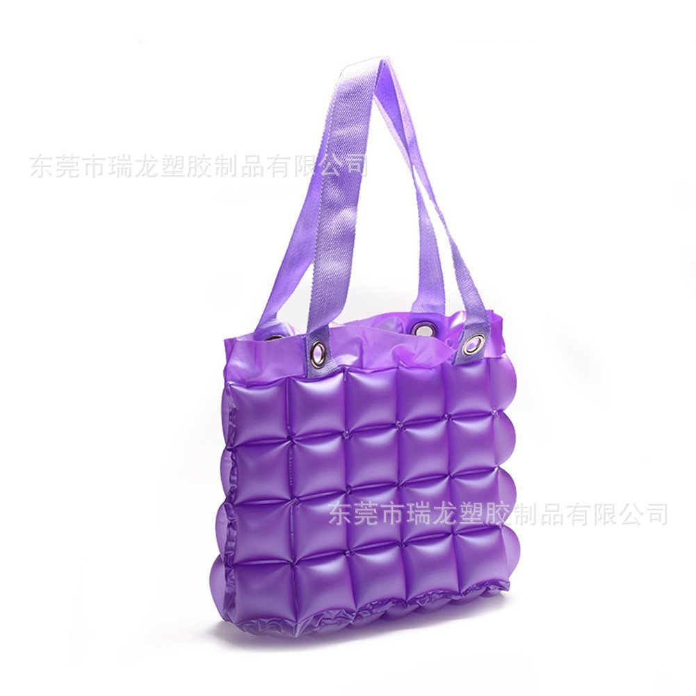 瑞龙工厂供应pvc充气泡泡袋 时尚新颖手提充气袋子 沙滩包包