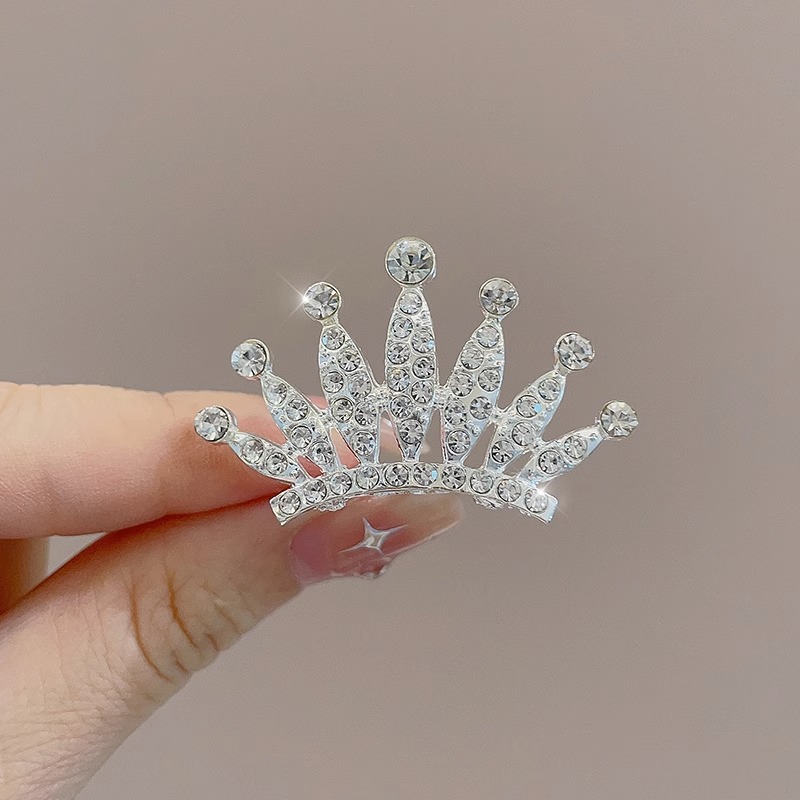 Chica de cumpleaños corona rhinestone peine del pelo lindo poco princesa cabeza accesorios para el cabello niña temperamento insertar peine bebé niña horquilla