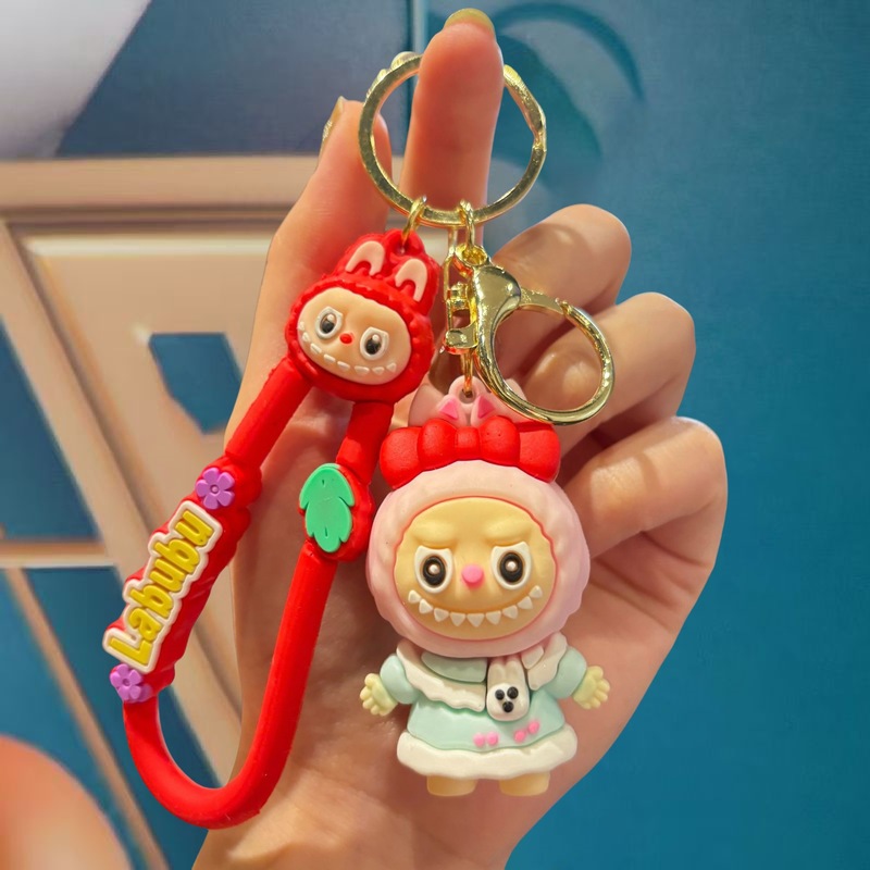 跨境拉布布可爱系列钥匙扣创意公仔坐姿汽车背包挂饰地摊礼品批发|undefined