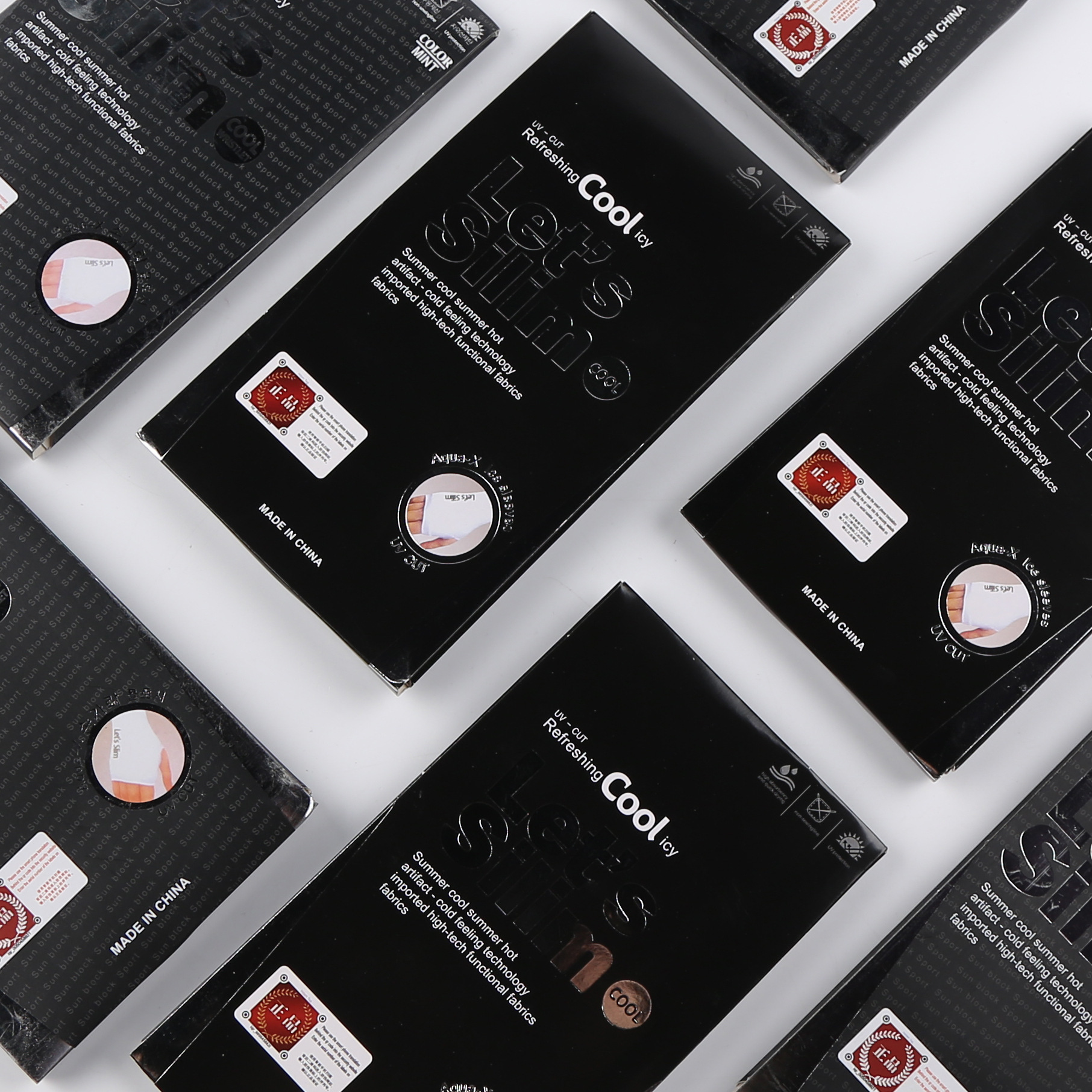 Zhuji Ice Sleeve Nylon Ice Sleeve Sports Ice Sleeve Sunscreen Ice Sleeve Sports Cycling Ice Silk Sleeve Summer Sunscreen Solid Color