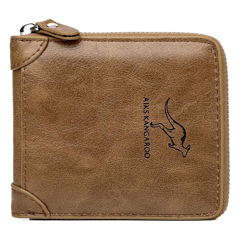 Aiks Kangaroo Anti-Theft Card Holder Anti-Magnetic Wallet Men's Wallet Ticket Holder 0190